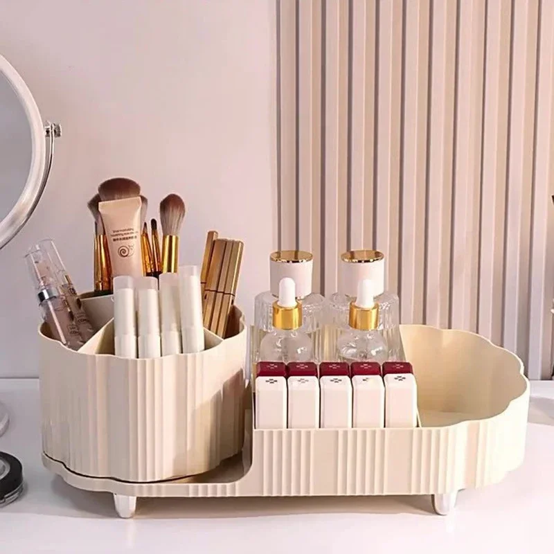 25NEW Cosmetics Storage Box Rotating Pen Holder Vanity Table Desktop Makeup Brush Organizer Lipstick Eyeshadow Powder Puff Shelf
25NEW Cosmetics Storage Box Rotating Pen Holder Vanity Table Desktop Makeup Brush Organizer Lipstick Eyeshadow Powder Puff Shelf