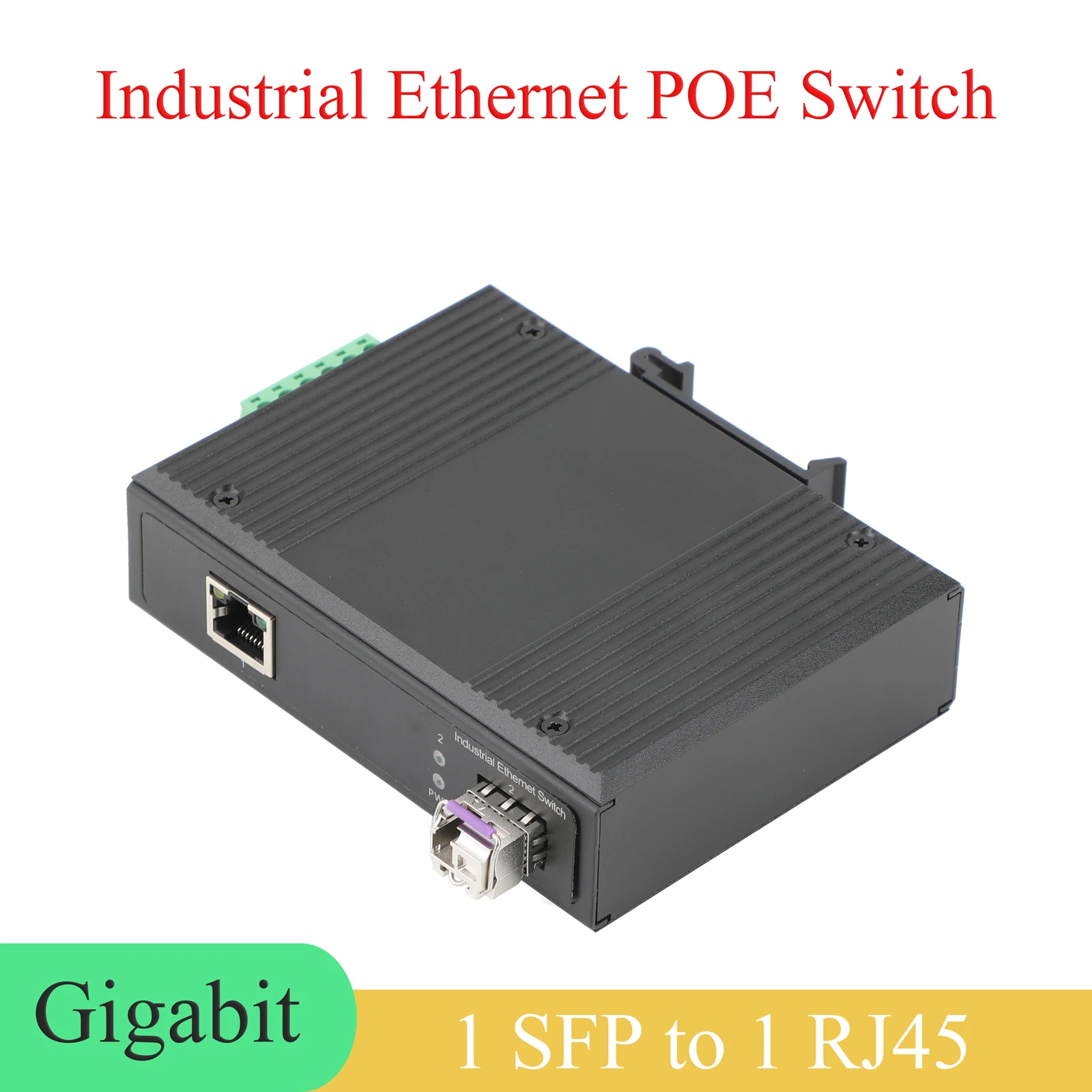 Гигабитный промышленный трансивер SFP 1 SFP на 1 POE 10/100/1000M оптоволоконный переключатель 550 м/2 км/3 км модули для промышленной сети
Гигабитный промышленный трансивер SFP 1 SFP на 1 POE 10/100/1000M оптоволоконный переключатель 550 м/2 км/3 км модули для промышленной сети