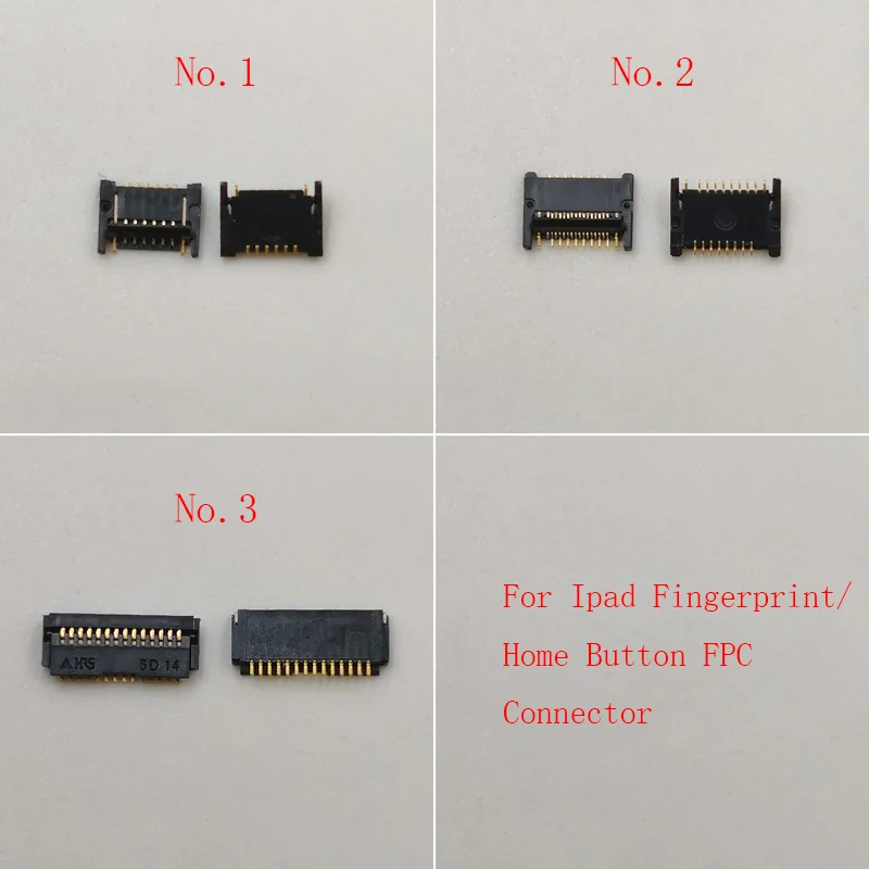 2-10PCS Fingerprint Home Button FPC Connector For iPad 4 5 6 7 8 9 Air 2/Mini 4 5/Pro 9.7 10.5 12.9 10.2 A1701 A1709 2017 2018
2-10PCS Fingerprint Home Button FPC Connector For iPad 4 5 6 7 8 9 Air 2/Mini 4 5/Pro 9.7 10.5 12.9 10.2 A1701 A1709 2017 2018