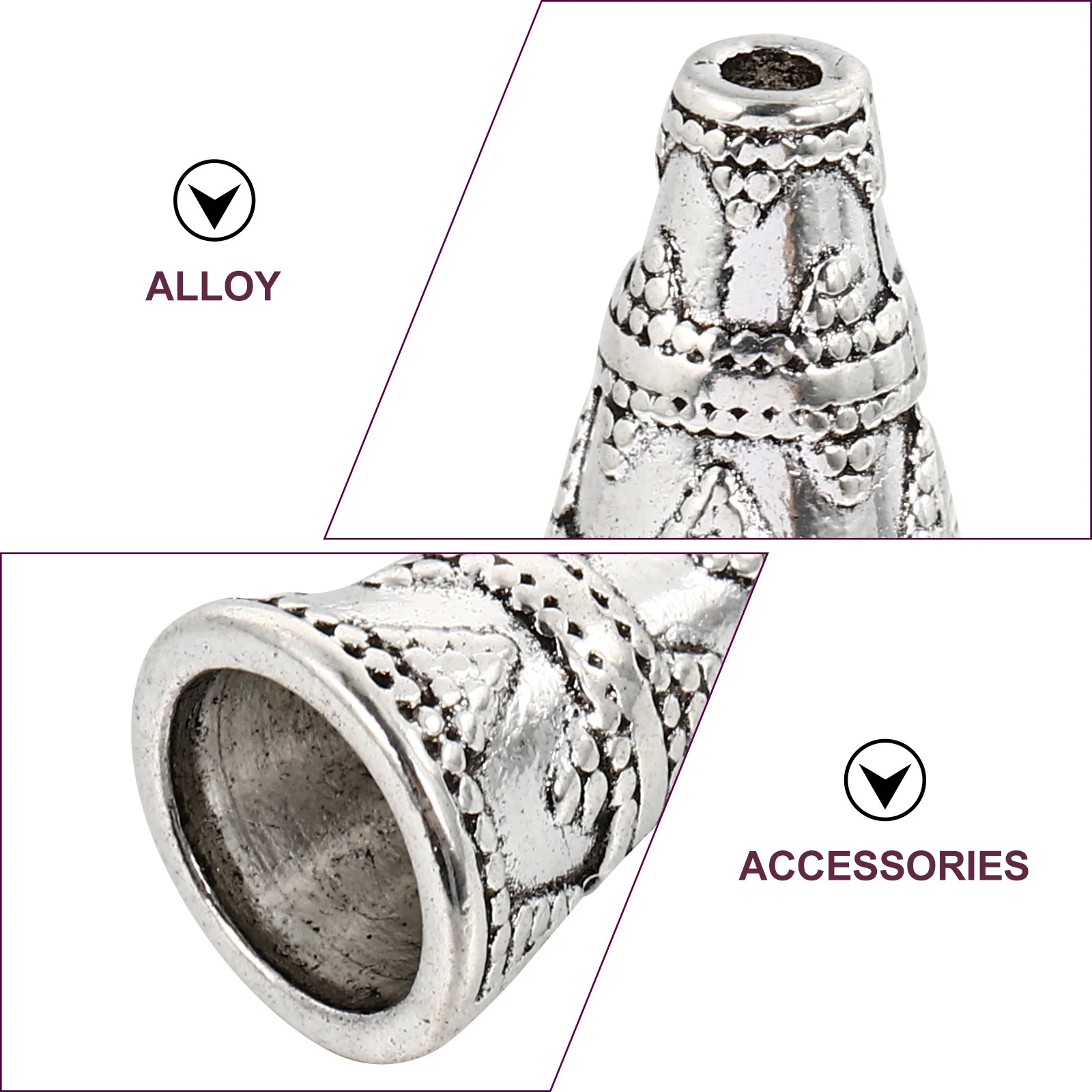 50Pcs Sliver Beads Caps Jewelry Making Beads Caps for DIY Bracelet Necklace Jewelry Accessories Supplies DIY Vintage Beaded Cone
50Pcs Sliver Beads Caps Jewelry Making Beads Caps for DIY Bracelet Necklace Jewelry Accessories Supplies DIY Vintage Beaded Cone