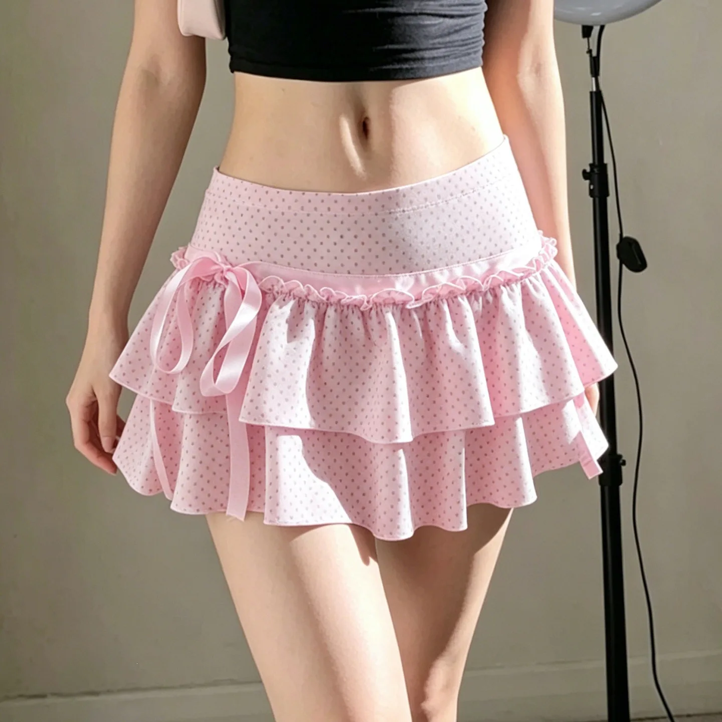 Versatile Slim Skirt Wide Waist Splicing Bow Fungus Edge Polka Dot Cake Skirt
Versatile Slim Skirt Wide Waist Splicing Bow Fungus Edge Polka Dot Cake Skirt