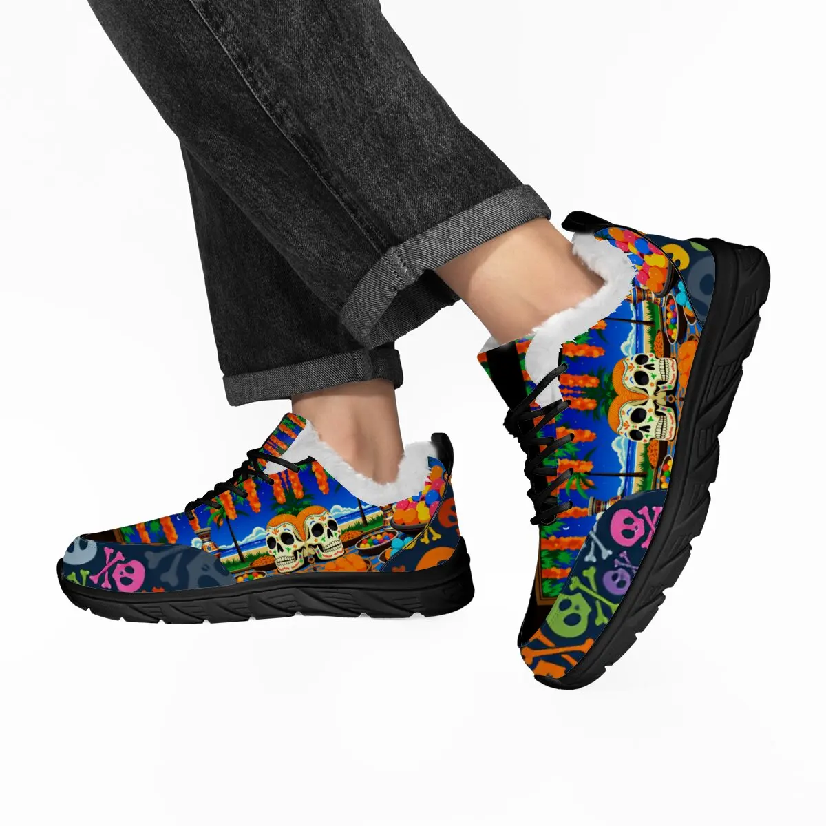 Men Women Lightweight Sneakers with Skulls Candy Print Running Shoes Autumn Winter Lace-up Sneakers Man Comfortable Flat
Men Women Lightweight Sneakers with Skulls Candy Print Running Shoes Autumn Winter Lace-up Sneakers Man Comfortable Flat