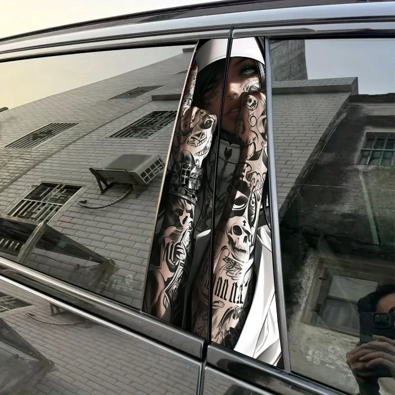 2pcs Gothic Nun Car Sticker B-Pillar DIY Center Pillar Film Decorative Car Accessory
2pcs Gothic Nun Car Sticker B-Pillar DIY Center Pillar Film Decorative Car Accessory