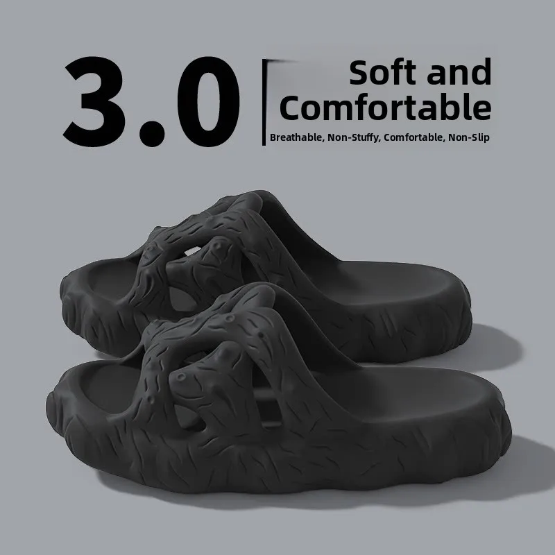 Men's Thick Bottom Increased Flat Sandals Tree Stump Texture Slippers EVA Soft Bounce Sensation Cool Sandals Creative
Men's Thick Bottom Increased Flat Sandals Tree Stump Texture Slippers EVA Soft Bounce Sensation Cool Sandals Creative