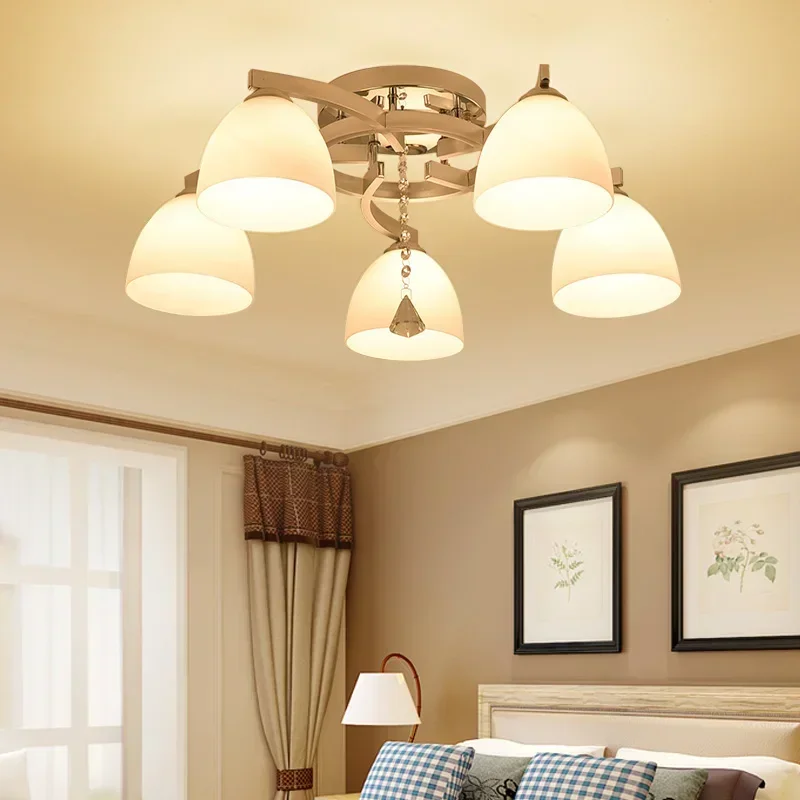 Modern minimalist bedroom ceiling lamp led warm room lamp creative personality restaurant crystal lamp
Modern minimalist bedroom ceiling lamp led warm room lamp creative personality restaurant crystal lamp