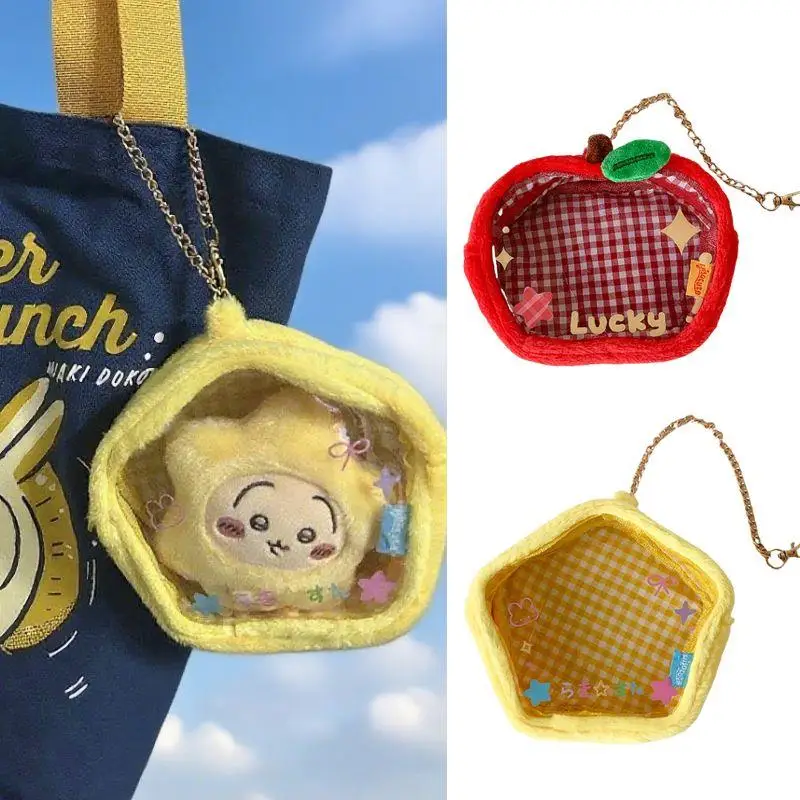 Cartoon Star Apple Plush Storage Bag Pendant Cute Coin Purse Pouch Keychain Wallet Transparent Clear Mini Storage Organizer Bag
Cartoon Star Apple Plush Storage Bag Pendant Cute Coin Purse Pouch Keychain Wallet Transparent Clear Mini Storage Organizer Bag