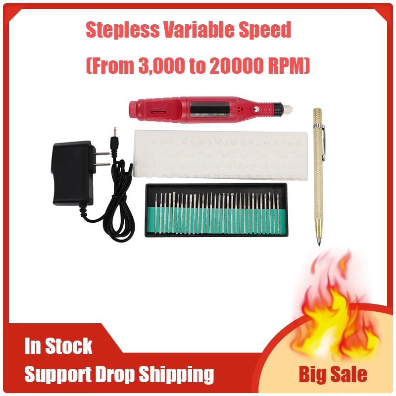 Electric Mini Engraver Pen Mini Diy Engraving Tool Kit For Metal Glass Ceramic Plastic Wood Jewelry With Scriber Etcher 30 Bits
Electric Mini Engraver Pen Mini Diy Engraving Tool Kit For Metal Glass Ceramic Plastic Wood Jewelry With Scriber Etcher 30 Bits