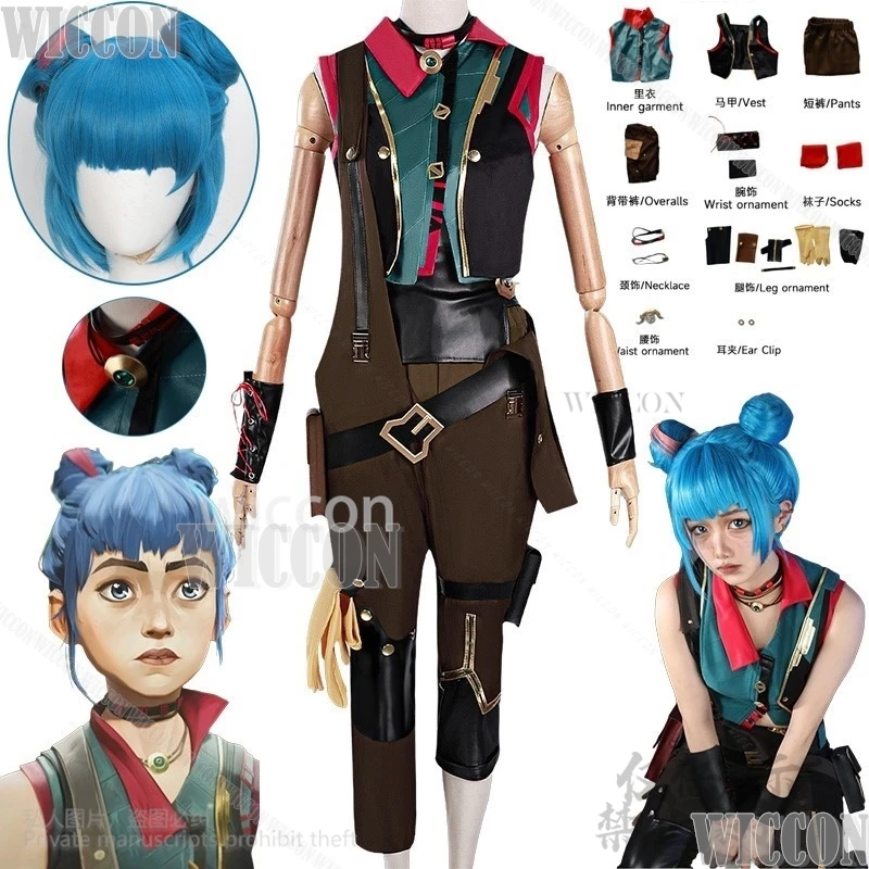 Young Arcane Jinx Powder Cosplay Clothing Uniform Anime Game LoL TV 2 Costume Woman Girl Suit Halloween Christmas Cos Customized
Young Arcane Jinx Powder Cosplay Clothing Uniform Anime Game LoL TV 2 Costume Woman Girl Suit Halloween Christmas Cos Customized
