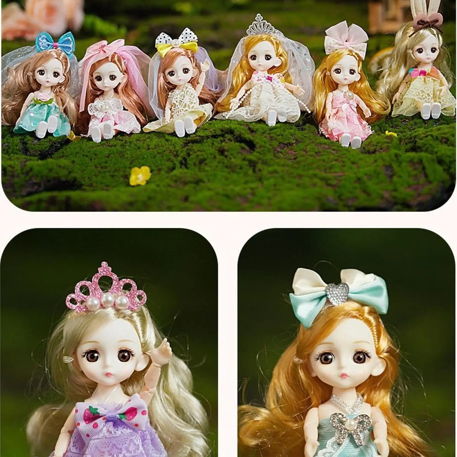 Набор кукол-принцесс для девочек, 15 см/5,91 дюйма, для развития воображения, подарок на день рождения для детей
Набор кукол-принцесс для девочек, 15 см/5,91 дюйма, для развития воображения, подарок на день рождения для детей