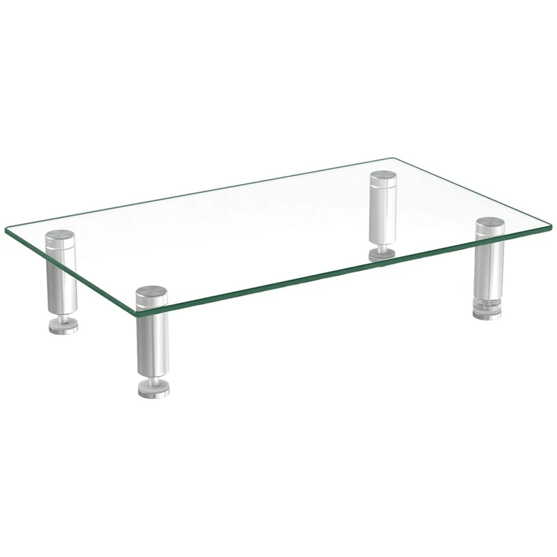 Tempered Glass Monitor Riser Desktop Stand Height Adjustable Table Top for Flat Screen LCD LED TV, Laptop
Tempered Glass Monitor Riser Desktop Stand Height Adjustable Table Top for Flat Screen LCD LED TV, Laptop