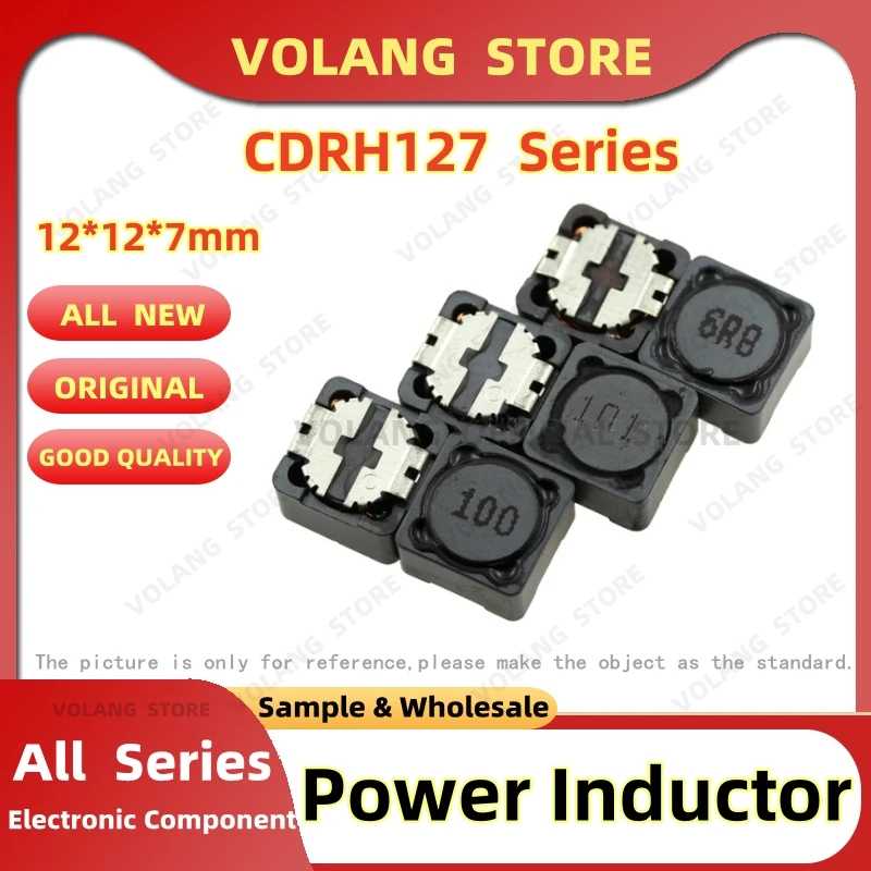 5pcs Power Inductor CDRH127 1UH 1.5U 2R2 3.3UH 4.7 6.8UH10UH 15U 22UH 33UH 47UH 68 100UH 101/150UH 151 221/330/471 470UH 681 1MH
5pcs Power Inductor CDRH127 1UH 1.5U 2R2 3.3UH 4.7 6.8UH10UH 15U 22UH 33UH 47UH 68 100UH 101/150UH 151 221/330/471 470UH 681 1MH