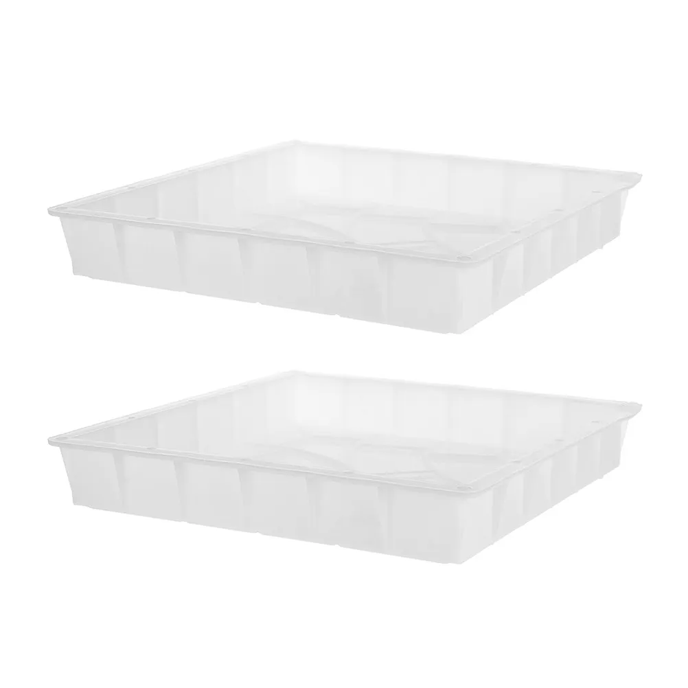 2Pcs Reusable Garden Stepping Stone Mold Plastic Paver Making Mold for Concrete Pathway Courtyard Lawn Paving Design
2Pcs Reusable Garden Stepping Stone Mold Plastic Paver Making Mold for Concrete Pathway Courtyard Lawn Paving Design
