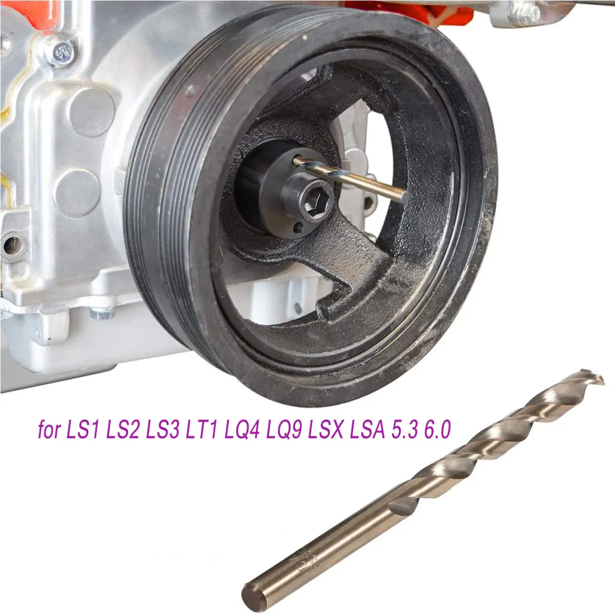 Crank Pin Kit for LS1 LS2 LS3 LT1 LQ4 LQ9 LSX LSA 5.3 6.0 Crankshaft Damper Drill Pinning Fixture Tool
Crank Pin Kit for LS1 LS2 LS3 LT1 LQ4 LQ9 LSX LSA 5.3 6.0 Crankshaft Damper Drill Pinning Fixture Tool