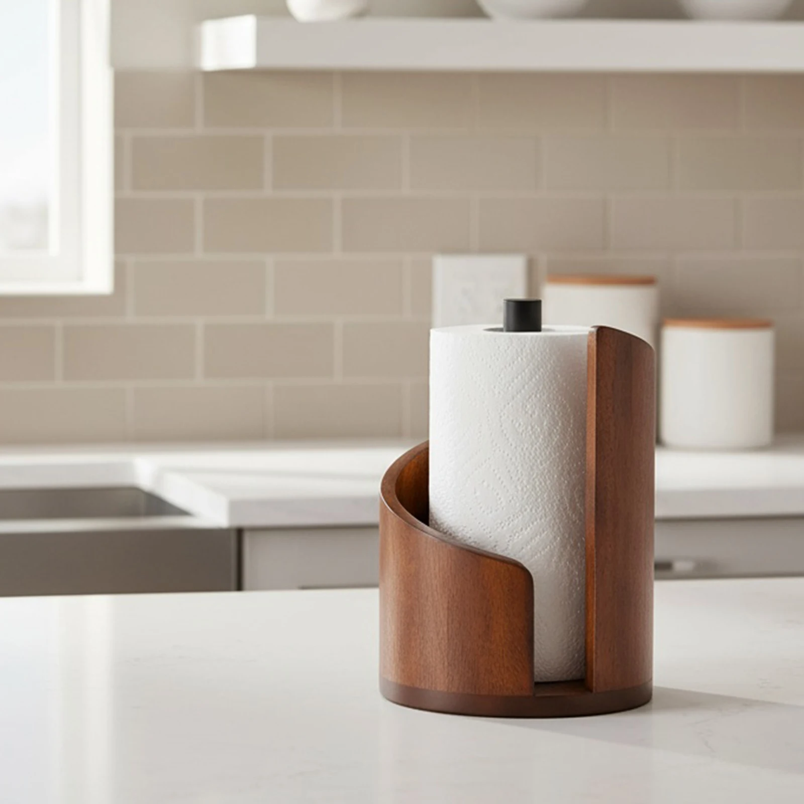 Countertop Paper Towel Holder with Base Mango Wood Towel Roll Rack Large Capacity Iron Frame Tissue Box for Kitchen Bathroom
Countertop Paper Towel Holder with Base Mango Wood Towel Roll Rack Large Capacity Iron Frame Tissue Box for Kitchen Bathroom