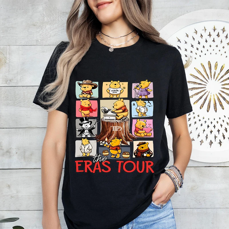 Disney Cute Winnie The Pooh Print Women's Summer Fashion Cotton Short-sleeved T-shirt Casual Top Cartoon Clothing Short-sleeved
Disney Cute Winnie The Pooh Print Women's Summer Fashion Cotton Short-sleeved T-shirt Casual Top Cartoon Clothing Short-sleeved