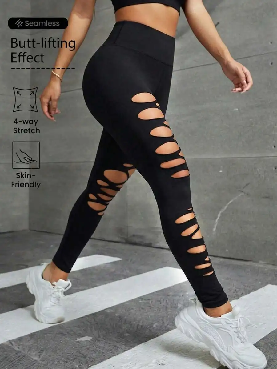 Womens High Waist Ripped Yoga Leggings Butt Lifting Stretchy Breathable For Fitness Running Casual
Womens High Waist Ripped Yoga Leggings Butt Lifting Stretchy Breathable For Fitness Running Casual