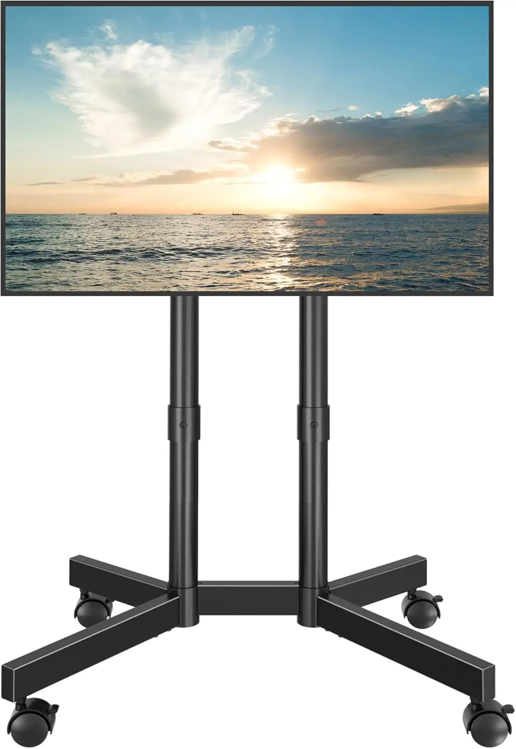 Rolling TV Stand for 32-75 Inch TVs, Height Adjustable Mobile Cart on Wheels with Dual-Column Design and Cable Management
Rolling TV Stand for 32-75 Inch TVs, Height Adjustable Mobile Cart on Wheels with Dual-Column Design and Cable Management