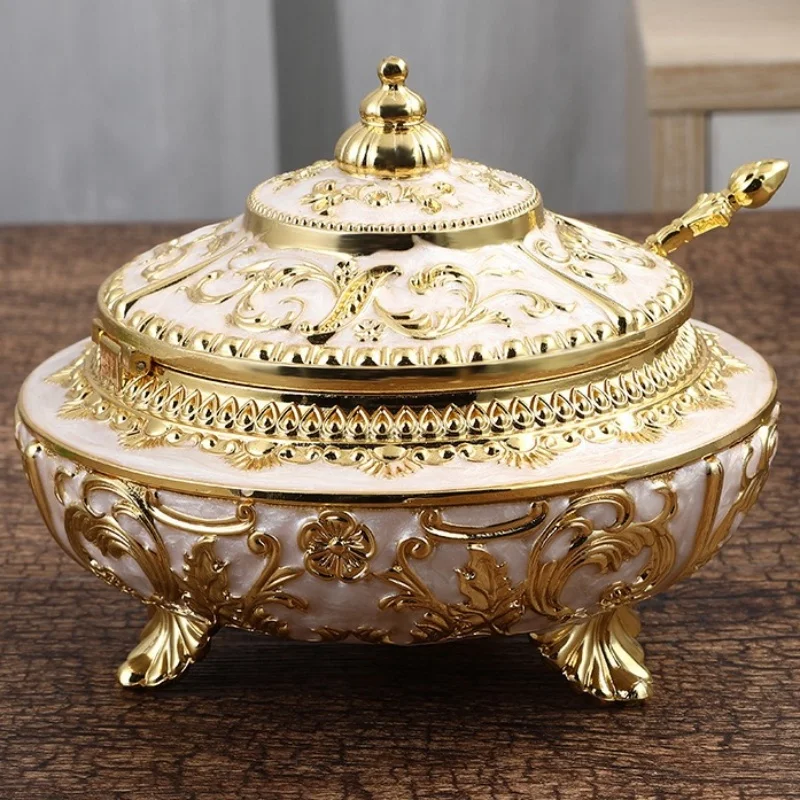 Coffee Beans Jar,Engraving Flower Alloy With lid Luxury Seasoning Container Sugar Organizer,Salt Storage Jar,Kitchen Decorative
Coffee Beans Jar,Engraving Flower Alloy With lid Luxury Seasoning Container Sugar Organizer,Salt Storage Jar,Kitchen Decorative
