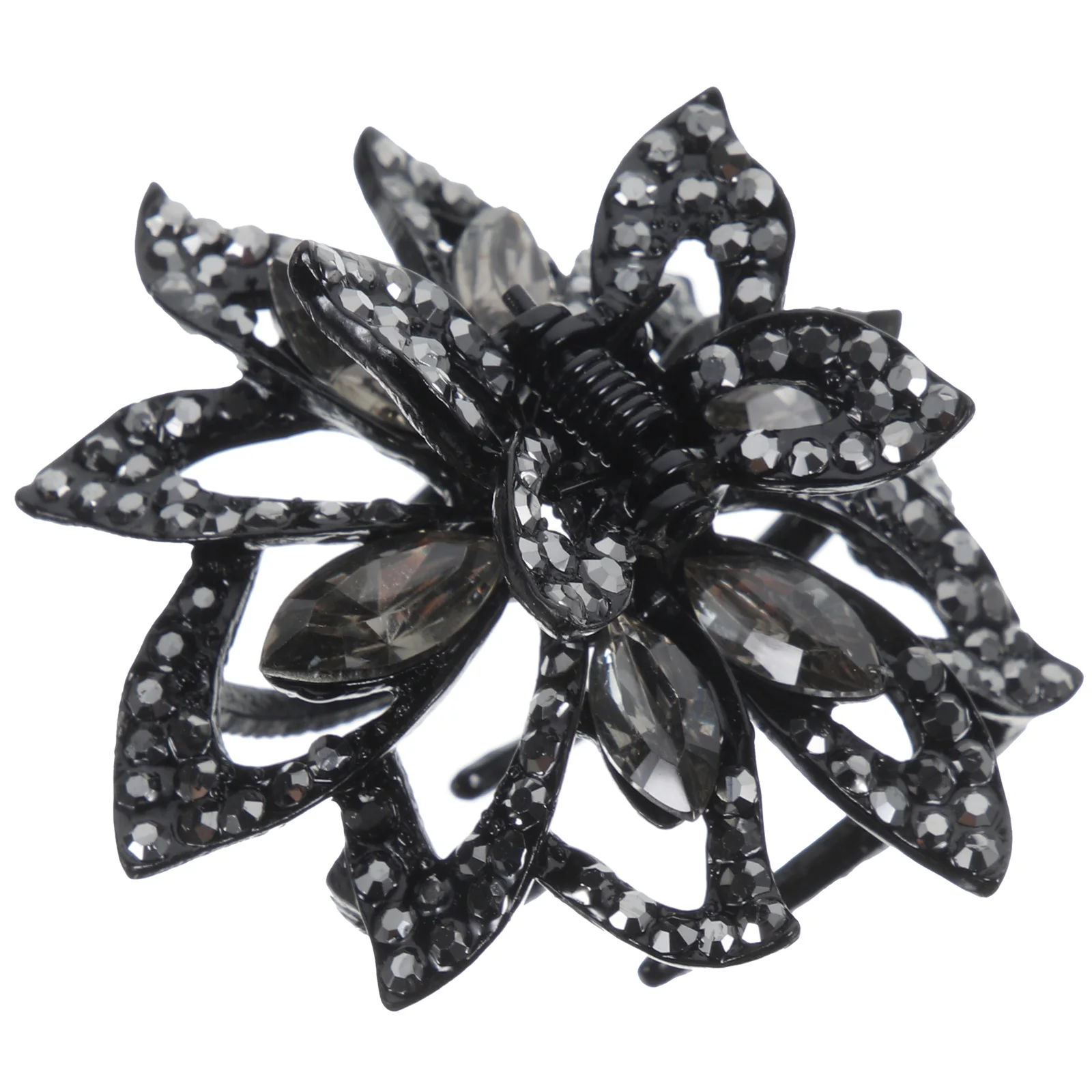 Black Crystal Rhinestone Claw Women Accessories Small Disk Card Metal Hair Clips for Thin Thick Hair Jaw Clips
Black Crystal Rhinestone Claw Women Accessories Small Disk Card Metal Hair Clips for Thin Thick Hair Jaw Clips
