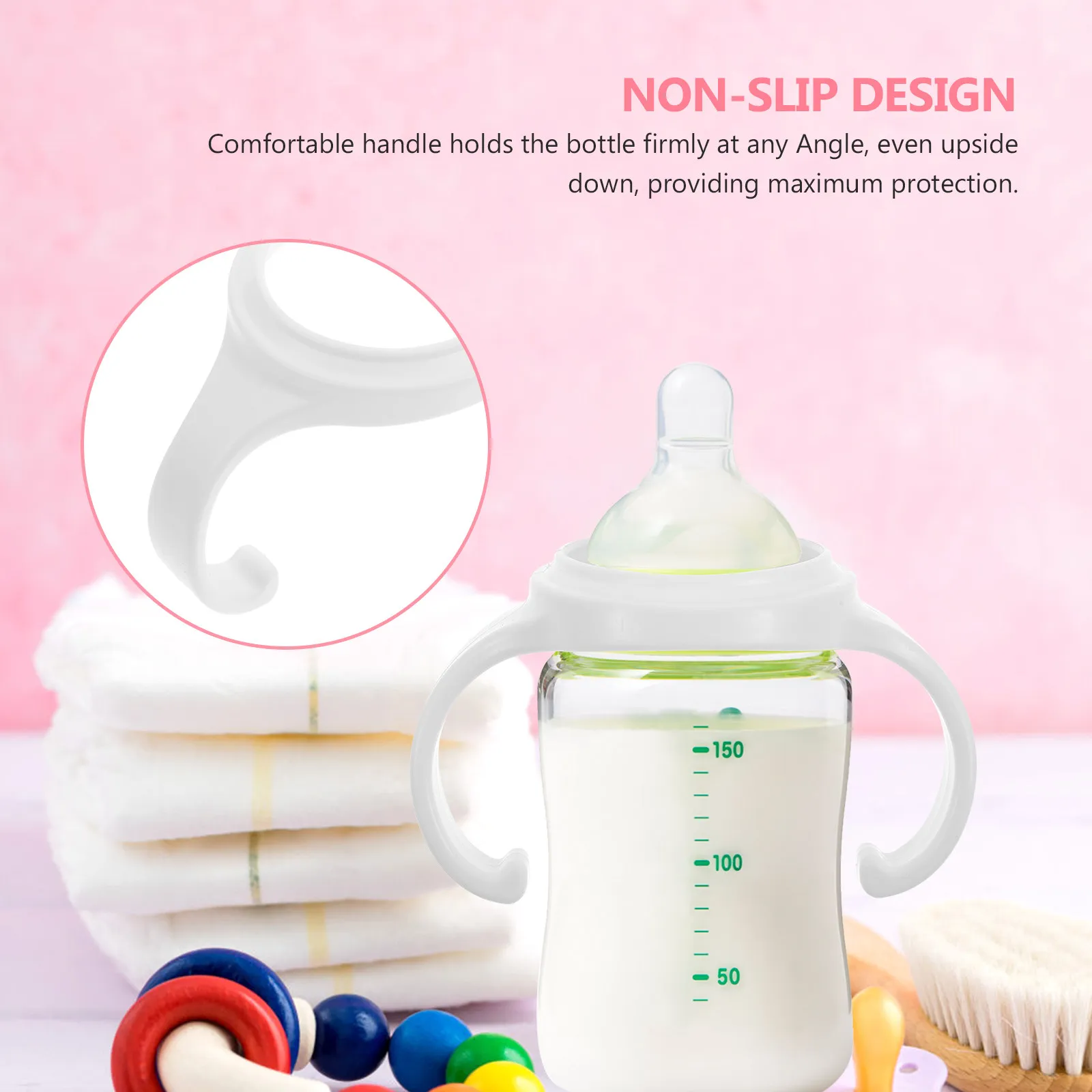 Portable Nursing Bottle Handle Ergonomic Anti-Scald Design for Infants Easy Clean Install Milk Bottle Holder Gift for New
Portable Nursing Bottle Handle Ergonomic Anti-Scald Design for Infants Easy Clean Install Milk Bottle Holder Gift for New