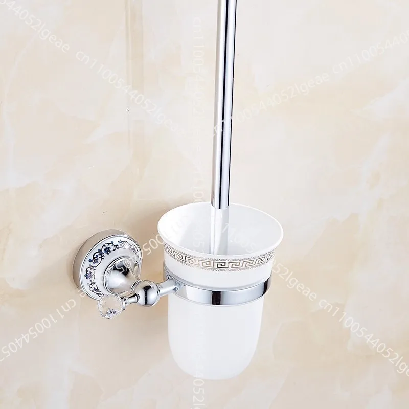 Silver crystal base toilet brush cup holder bathroom soft bristle toilet cleaning brush holder wall-mounted
Silver crystal base toilet brush cup holder bathroom soft bristle toilet cleaning brush holder wall-mounted