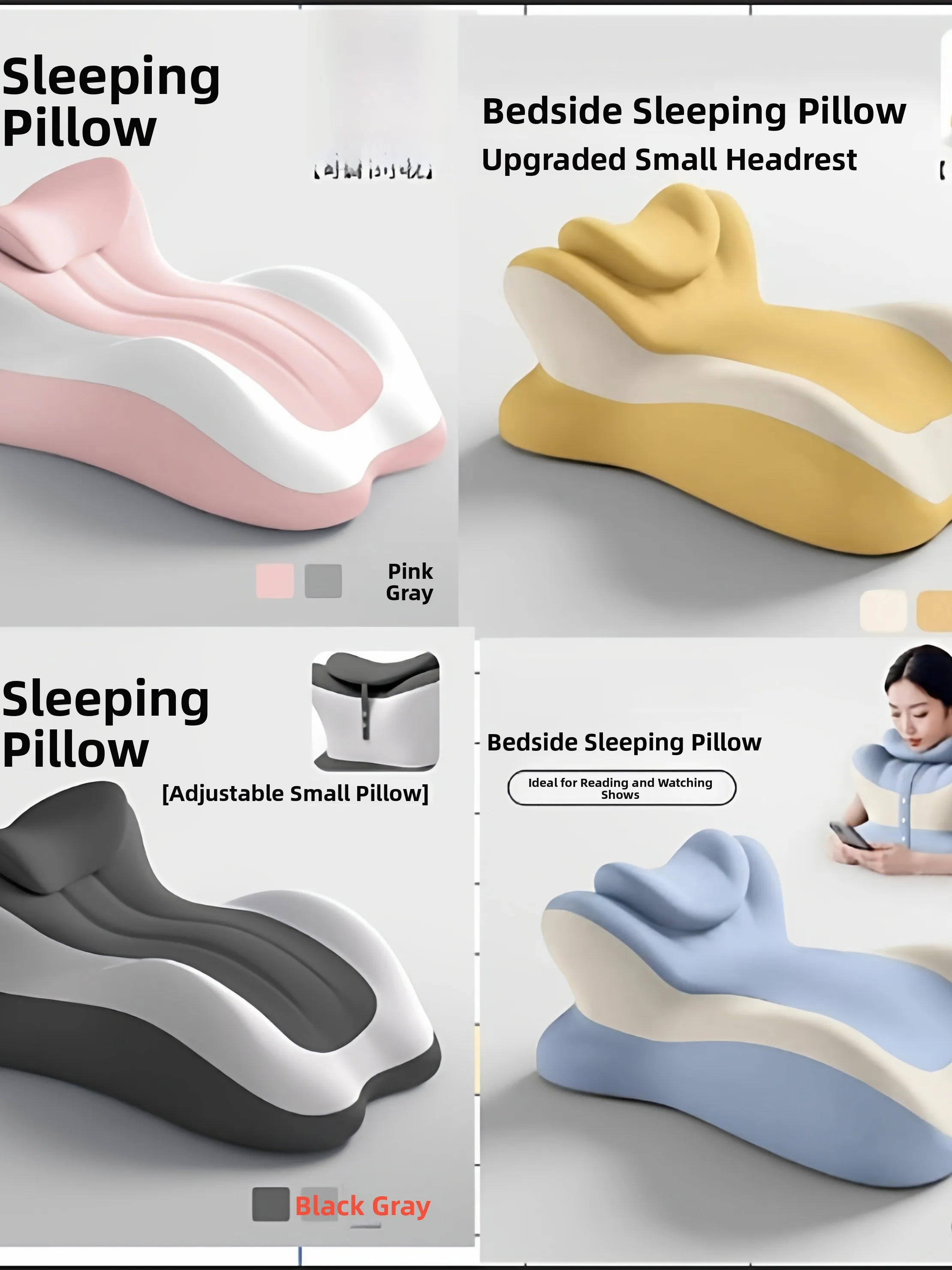 Couple's Multi-Functional Bedside Pillow with Small Pillow Neck And Lumbar Support Side Supine Support Memory Foam Removable ...
Couple's Multi-Functional Bedside Pillow with Small Pillow Neck And Lumbar Support Side Supine Support Memory Foam Removable ...