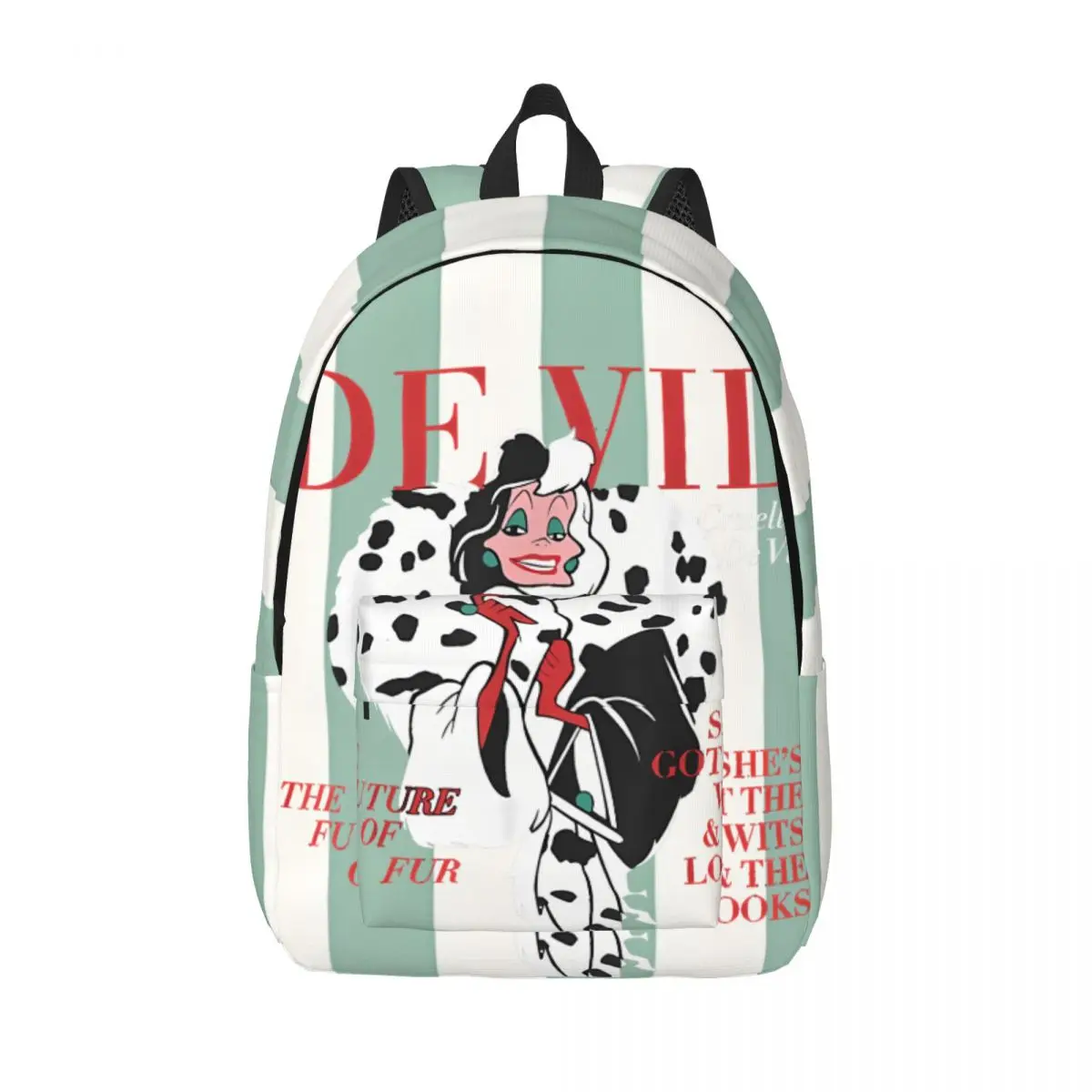 Solid Vintage Cruella De Vil Movie Fans Daypack High School Retro Washable One Hundred and One Dalmatians Teen Girl Boy Men
Solid Vintage Cruella De Vil Movie Fans Daypack High School Retro Washable One Hundred and One Dalmatians Teen Girl Boy Men