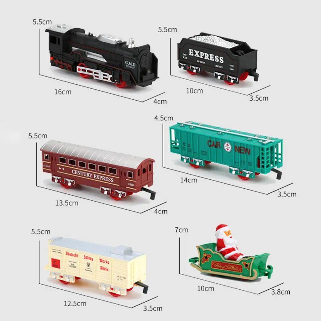 Christmas Train Set for The Tree Decoration Track Frame Christmas Train Electric Toys Railway Car with Sound&Light Rail Car Gift
Christmas Train Set for The Tree Decoration Track Frame Christmas Train Electric Toys Railway Car with Sound&Light Rail Car Gift
