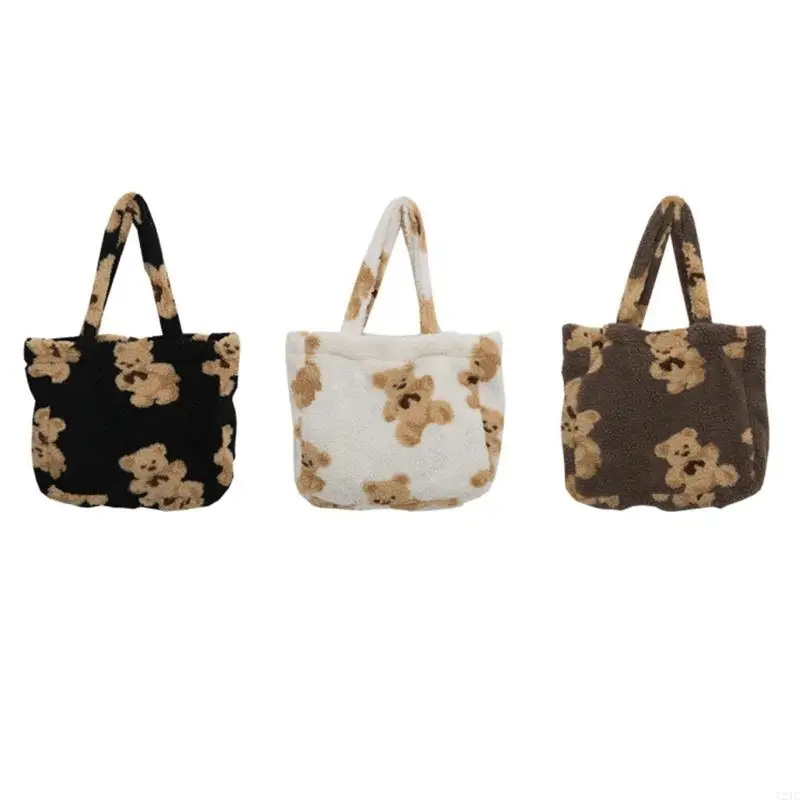 T21C Soft Lamb Like Shoulder Bags Women Large Capacity Fleece Canvas Tote Bags Bear Handbags Shopper Bag for Girls
T21C Soft Lamb Like Shoulder Bags Women Large Capacity Fleece Canvas Tote Bags Bear Handbags Shopper Bag for Girls