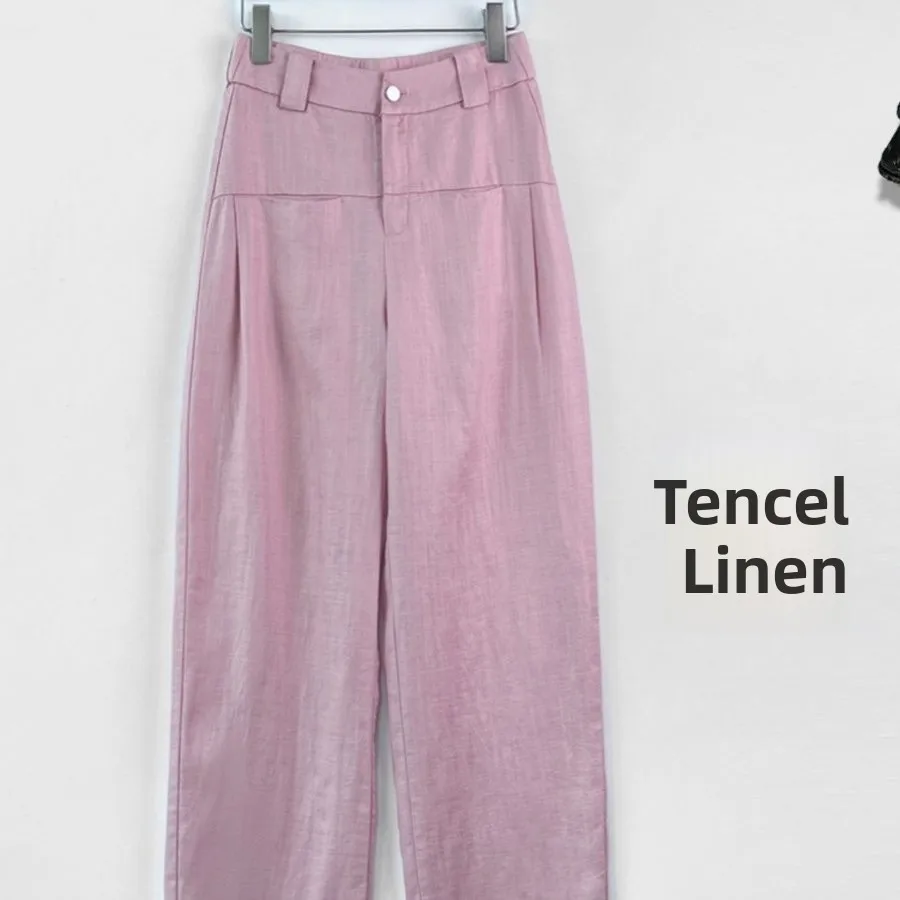 High Waist Wide Leg Pants Women's Summer New Style Slimming Casual Knife Linen Thin Banana Pants Korean Style
High Waist Wide Leg Pants Women's Summer New Style Slimming Casual Knife Linen Thin Banana Pants Korean Style