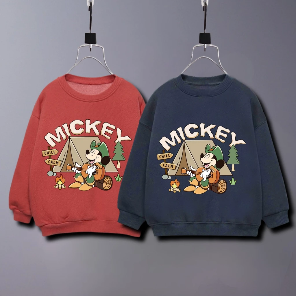 Solid Color Simple Print Mickey Mouse Boy's Sweatshirts Autumn Kids Clothing Loose Fashion Long Sleeve Hoodie O-neck Pullover
Solid Color Simple Print Mickey Mouse Boy's Sweatshirts Autumn Kids Clothing Loose Fashion Long Sleeve Hoodie O-neck Pullover