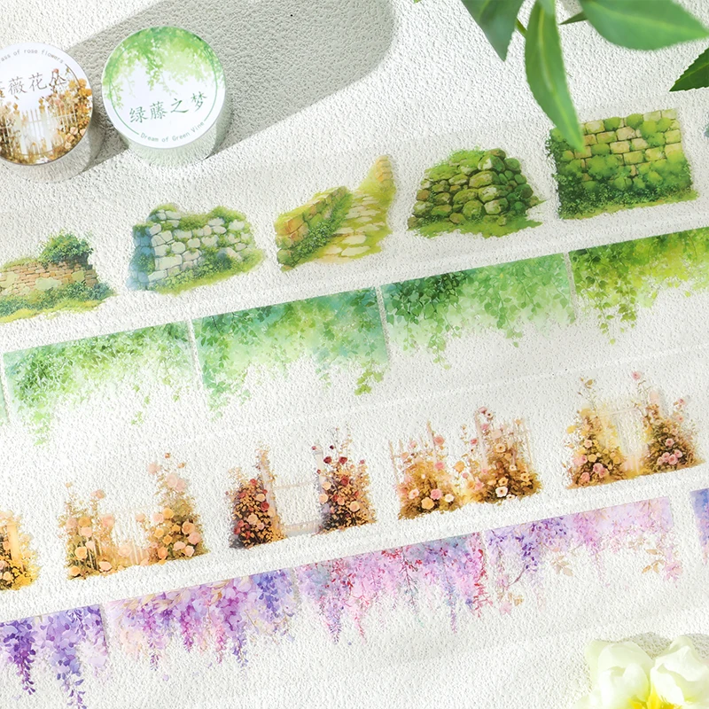 2m/Roll Greenfield Flower Wall PET Landscaping Tape DIY Handbook Decorative Scrapbooking Stickers Student Stationery Supplies
2m/Roll Greenfield Flower Wall PET Landscaping Tape DIY Handbook Decorative Scrapbooking Stickers Student Stationery Supplies