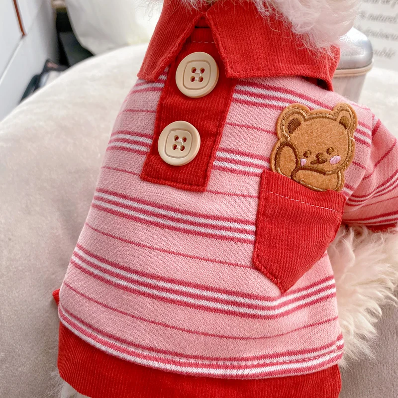 Pet clothes, dog clothing, autumn and winter new teddy dogs, bichon Bomei couple models
Pet clothes, dog clothing, autumn and winter new teddy dogs, bichon Bomei couple models