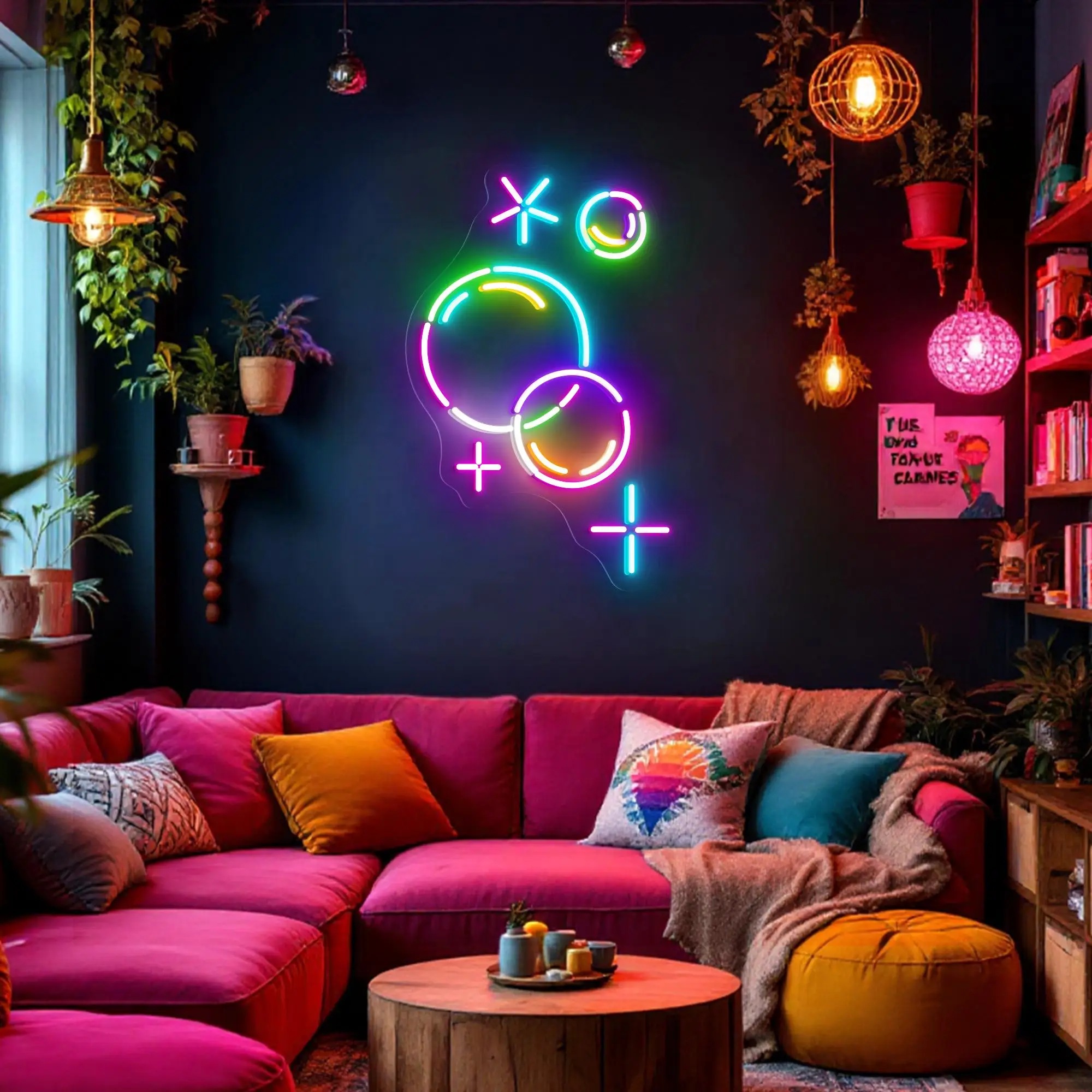 Colorful Bubbles Neon Sign Bar Club Game Room Bubble Wall Art Decor USB Dimmable Sign
Colorful Bubbles Neon Sign Bar Club Game Room Bubble Wall Art Decor USB Dimmable Sign