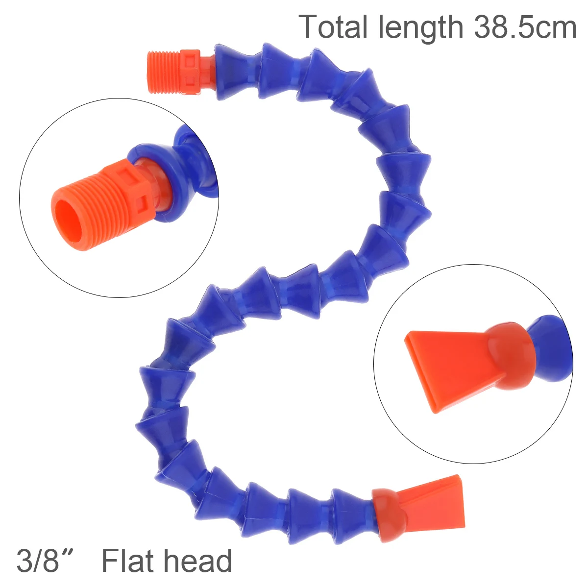 3/8 Inch 385 mm Plastic Flexible Water Oil Cooling Tube with Flat Head Nozzle for CNC Machine / Milling / Lathe
3/8 Inch 385 mm Plastic Flexible Water Oil Cooling Tube with Flat Head Nozzle for CNC Machine / Milling / Lathe
