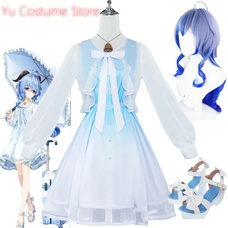 Yu Costume Ganyu Cosplay Costume Game Genshin Impact Costume Wig Lovable Blue Lolita Halloween Party Dress Suit
Yu Costume Ganyu Cosplay Costume Game Genshin Impact Costume Wig Lovable Blue Lolita Halloween Party Dress Suit