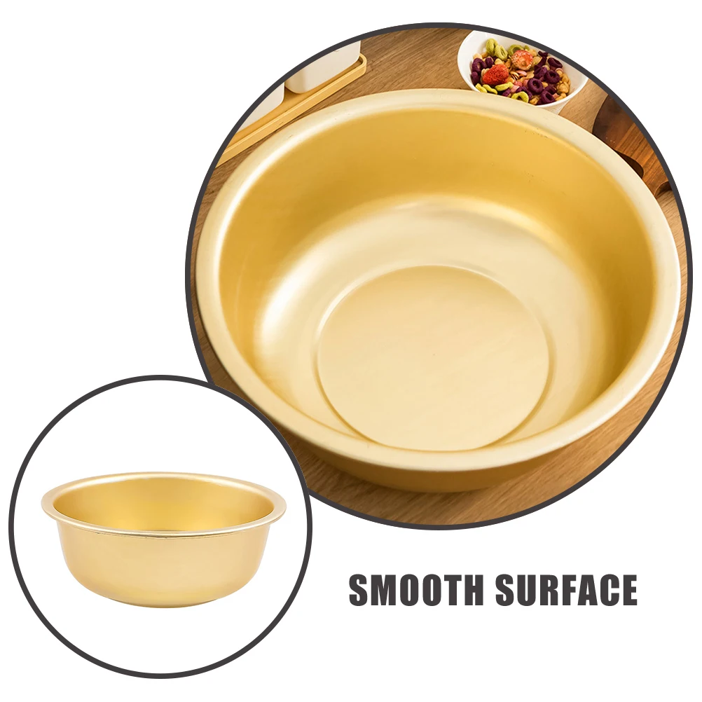 Yellow Aluminum Soup Kitchen Household Washing Fruit Bowl Smooth Edge Home Bar Restaurant Use Vegetable Washing
Yellow Aluminum Soup Kitchen Household Washing Fruit Bowl Smooth Edge Home Bar Restaurant Use Vegetable Washing