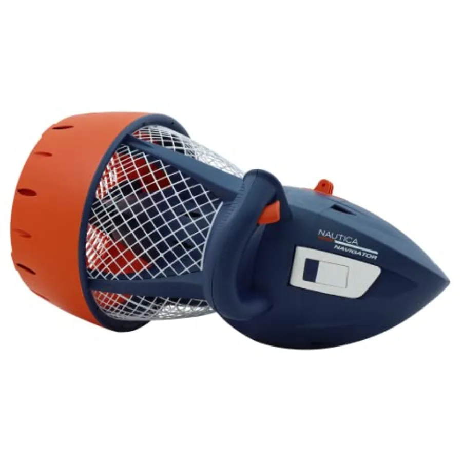 Underwater seascooters for recreational diving and snorkeling: lightweight ABS plastic vibrant blue ergonomic handle and intuit
Underwater seascooters for recreational diving and snorkeling: lightweight ABS plastic vibrant blue ergonomic handle and intuit