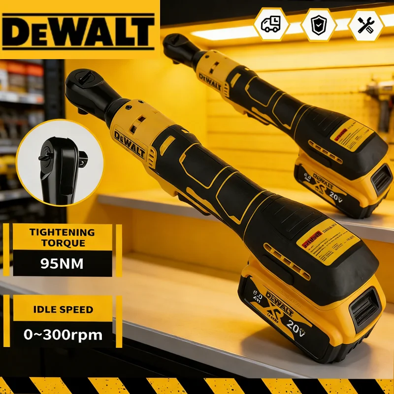 DEWALT DCF512 Ratchet Right Angle Wrench Variable Speed Brushless Power Wrench LED light Cordless Battery Power Tools
DEWALT DCF512 Ratchet Right Angle Wrench Variable Speed Brushless Power Wrench LED light Cordless Battery Power Tools