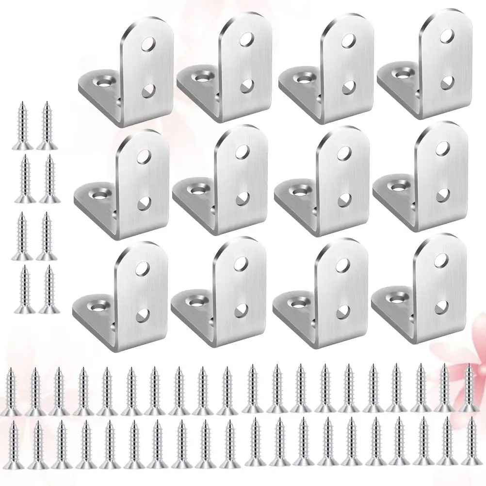 Stainless Steel Corner Brackets 12 PCS Durable Rust Proof Furniture Accessories Desk Chair Window Reinforcement Bracket
Stainless Steel Corner Brackets 12 PCS Durable Rust Proof Furniture Accessories Desk Chair Window Reinforcement Bracket