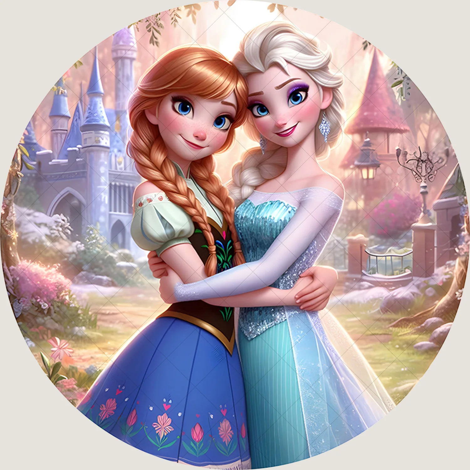 Round Disney Frozen Princess Elsa Anna Backdrop Kids Birthday Party Background Circle Vinyl Polyester Photography Decor Props
Round Disney Frozen Princess Elsa Anna Backdrop Kids Birthday Party Background Circle Vinyl Polyester Photography Decor Props