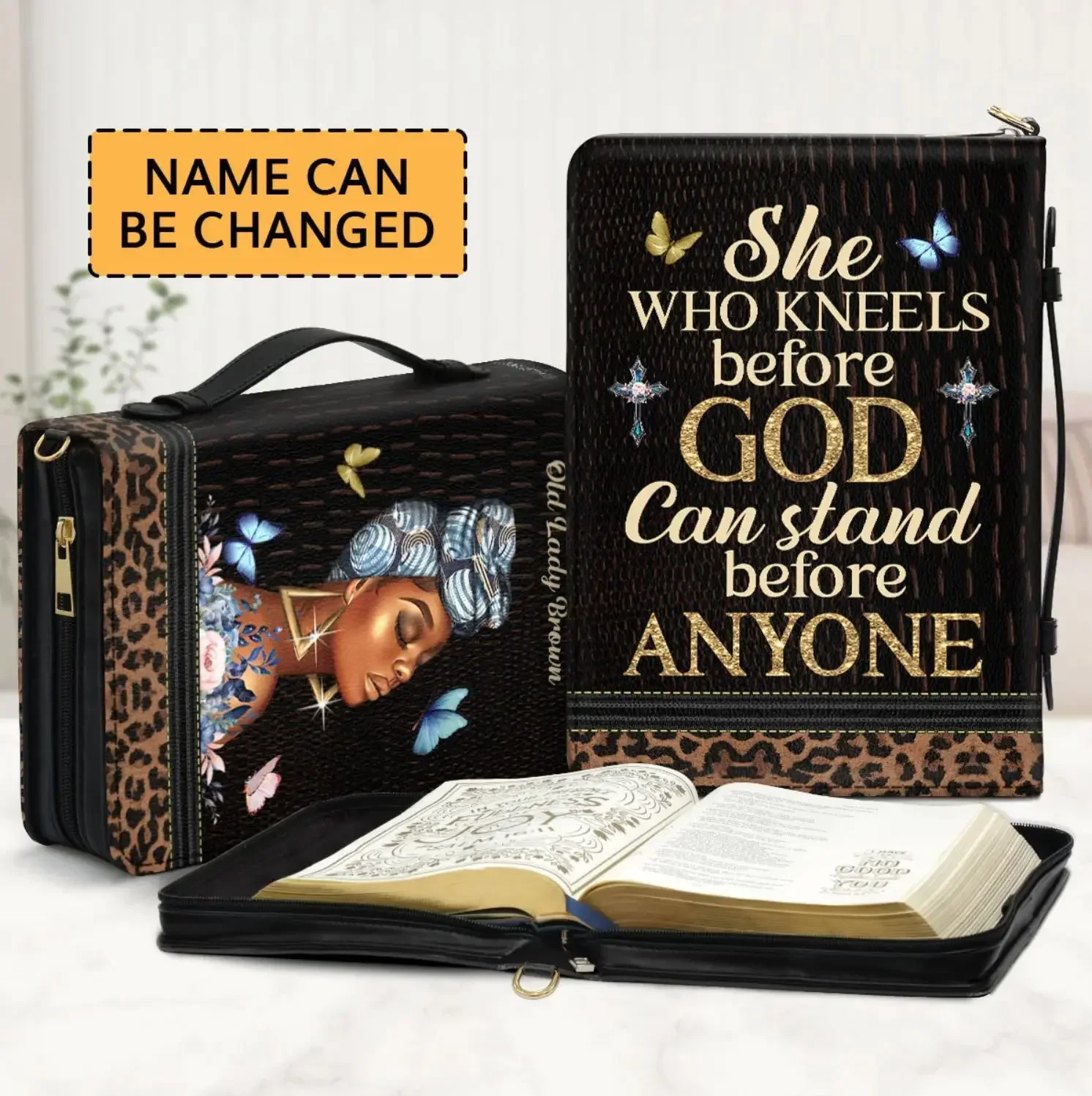 Butterfly Bible Covers for Women Bible Cover Leather with Zipper and Handle Covers for Bible Protects Your Prayer and Study Item
Butterfly Bible Covers for Women Bible Cover Leather with Zipper and Handle Covers for Bible Protects Your Prayer and Study Item
