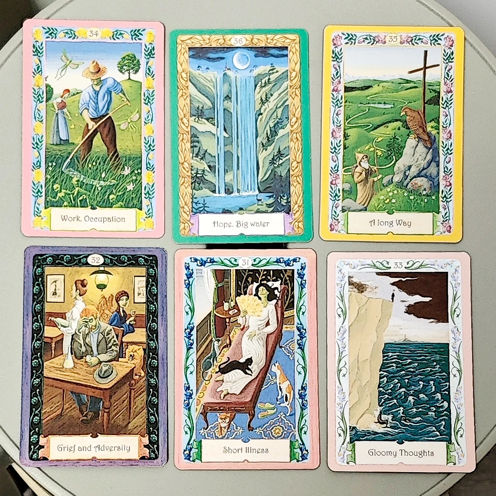 Mystical Kipper Deck 36 Pcs Oracle Cards with Keywords German System of Fortune Telling - 9*6cm
Mystical Kipper Deck 36 Pcs Oracle Cards with Keywords German System of Fortune Telling - 9*6cm