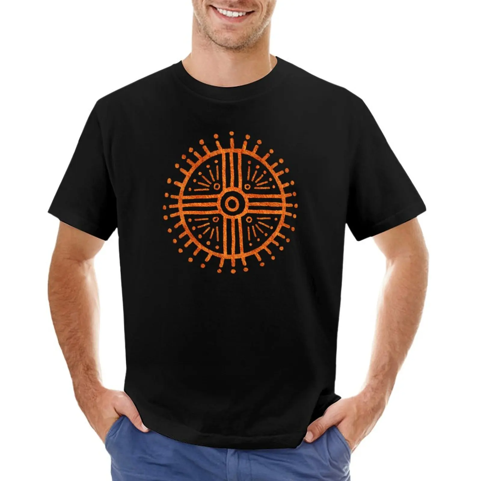 Paleolithic Sun Symbol 7 Redstone Sun Wheel T-shirt tees summer clothes aesthetic clothes Men's t shirts
Paleolithic Sun Symbol 7 Redstone Sun Wheel T-shirt tees summer clothes aesthetic clothes Men's t shirts