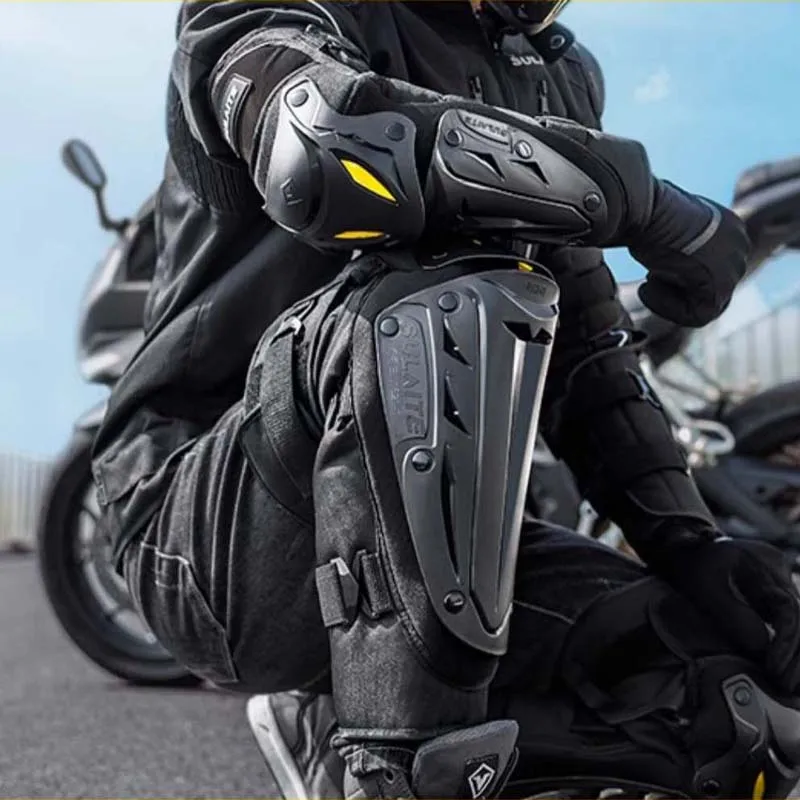 SULAITE Men' s Motorcycle Knee Elbow Pads Widening side wings Motocross Sports Knee PP Shell Biker Quick release buckle
SULAITE Men' s Motorcycle Knee Elbow Pads Widening side wings Motocross Sports Knee PP Shell Biker Quick release buckle