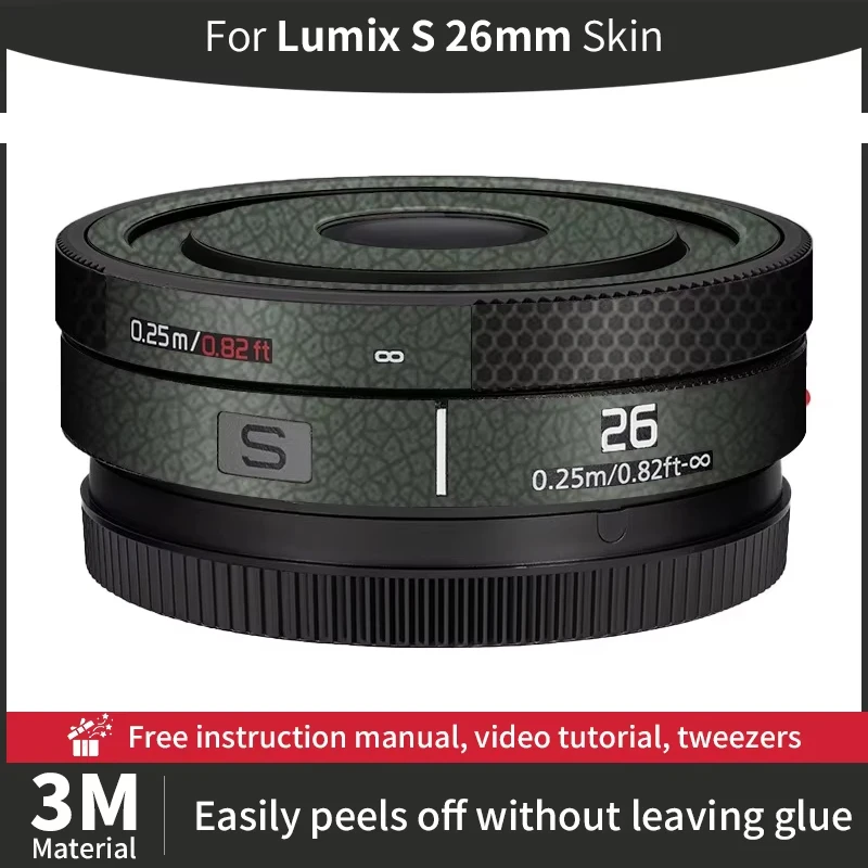 Для Lumix S 26 мм кожа объектива камеры Lumix 26 мм кожа против царапин наклейка на объектив камеры защитная пленка
Для Lumix S 26 мм кожа объектива камеры Lumix 26 мм кожа против царапин наклейка на объектив камеры защитная пленка