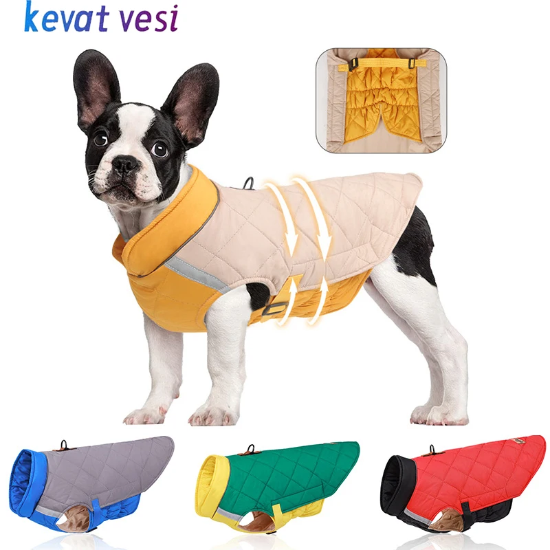Warm Winter Dog Jacket Thicken Cotton Dog Coat for Small Medium Dogs Reflective Puppy Vest French Bulldog Labrador Costumes
Warm Winter Dog Jacket Thicken Cotton Dog Coat for Small Medium Dogs Reflective Puppy Vest French Bulldog Labrador Costumes