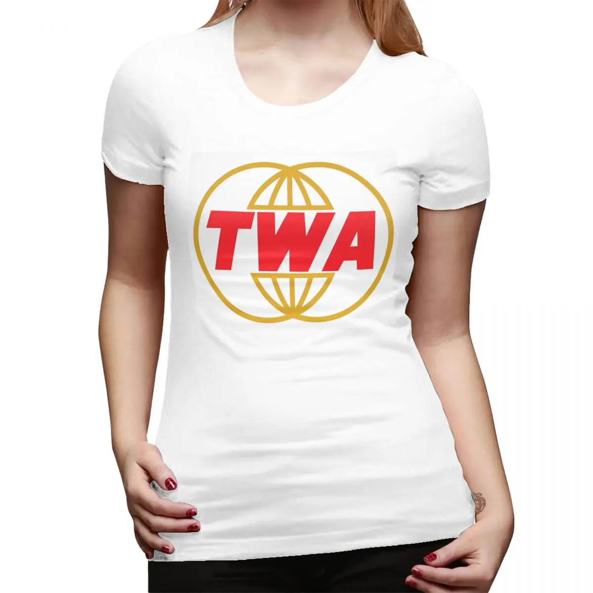 TWA Airlines - Vintage Log T-Shirt for Women Round Neck Streetwear T Shirts Women's Short Sleeve Summer Clothes Tops
TWA Airlines - Vintage Log T-Shirt for Women Round Neck Streetwear T Shirts Women's Short Sleeve Summer Clothes Tops