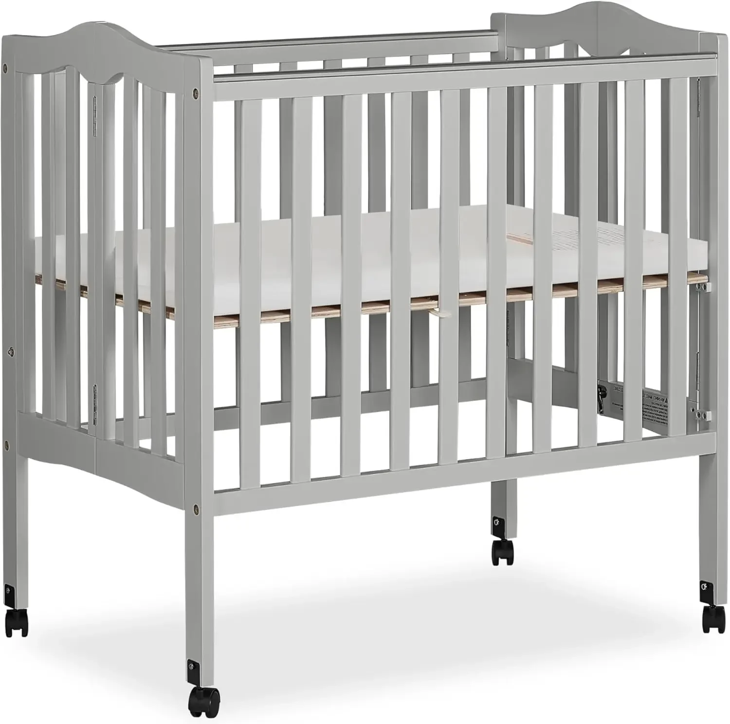 2-in-1 Lightweight Folding Portable Stationary Side Crib in Pebble Grey, Greenguard Gold Certified, Baby Crib to Playpen
2-in-1 Lightweight Folding Portable Stationary Side Crib in Pebble Grey, Greenguard Gold Certified, Baby Crib to Playpen
