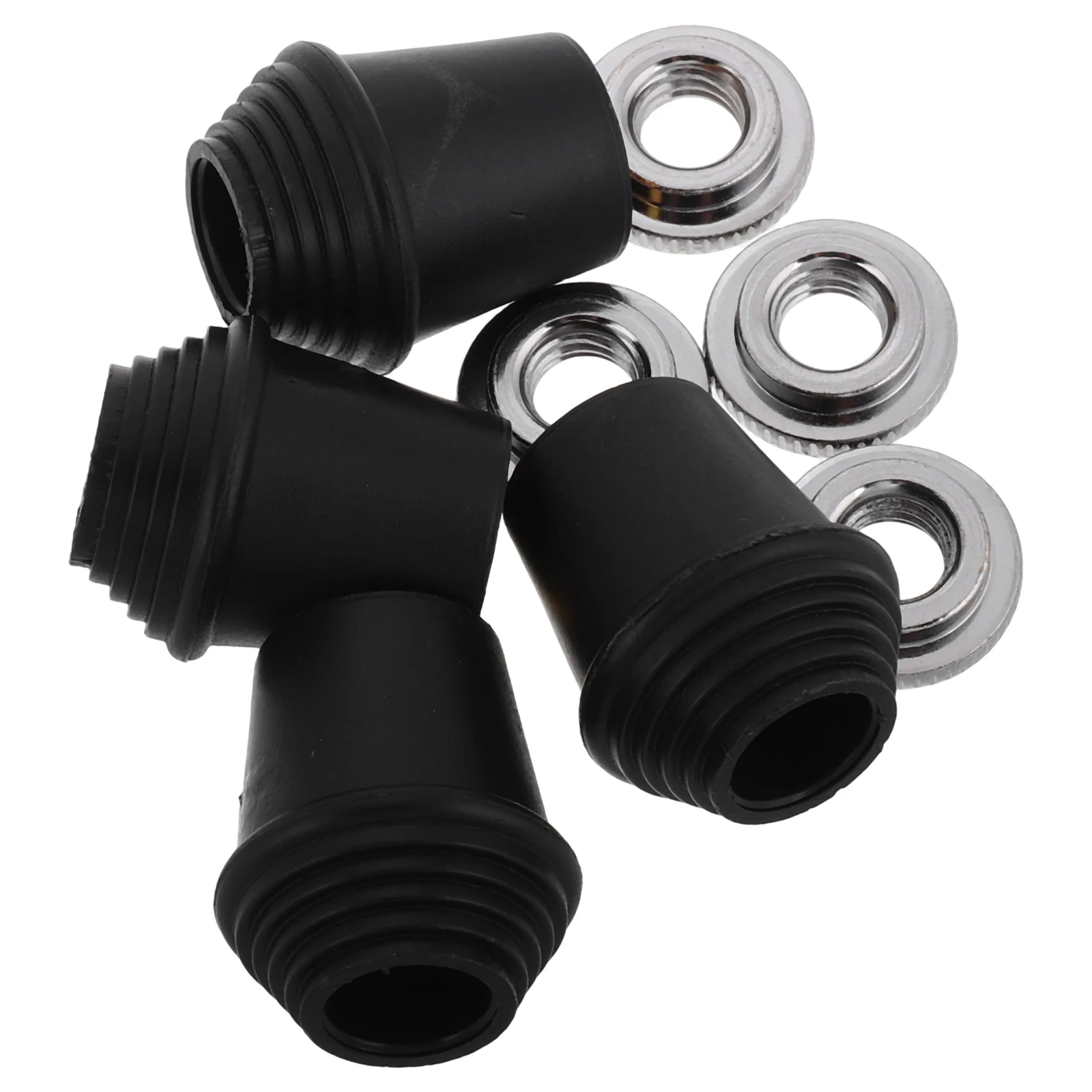 4Pcs Universal Bass Drum Spurs Threaded Rubber Feet for Drum Kit Parts Stand Accessories Locking Nuts Compact Lightweight Easy
4Pcs Universal Bass Drum Spurs Threaded Rubber Feet for Drum Kit Parts Stand Accessories Locking Nuts Compact Lightweight Easy
